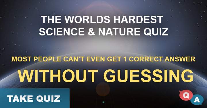 Banner for Toughest science and nature quiz in the world.