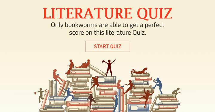 Banner for Fun but hard quiz for bookworms!