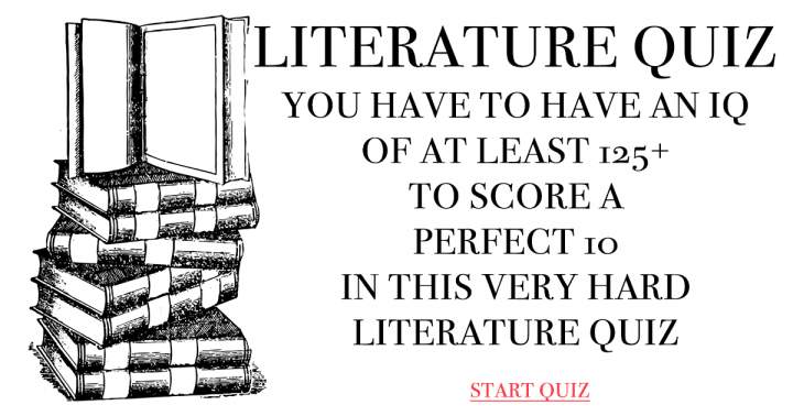 Banner for Literature Quiz