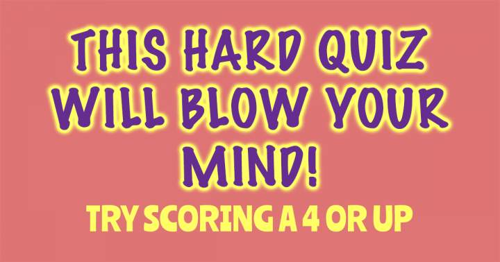 Banner for Hard Mixed Knowledge Quiz