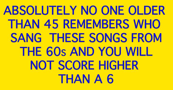 Banner for Which Artists Performed These 1960s Hits?