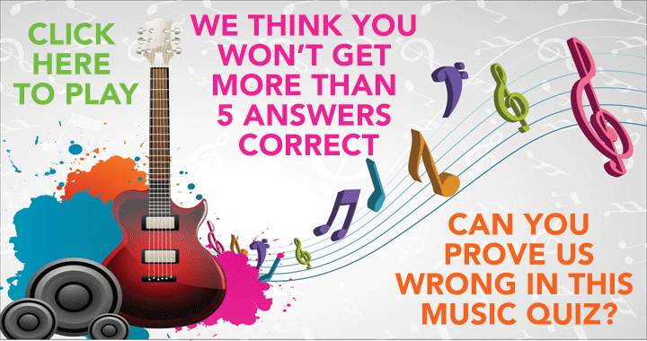 Banner for Disprove our expectations by earning more than a 5 on this music quiz.
