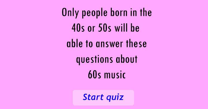 Banner for 60s Music quiz