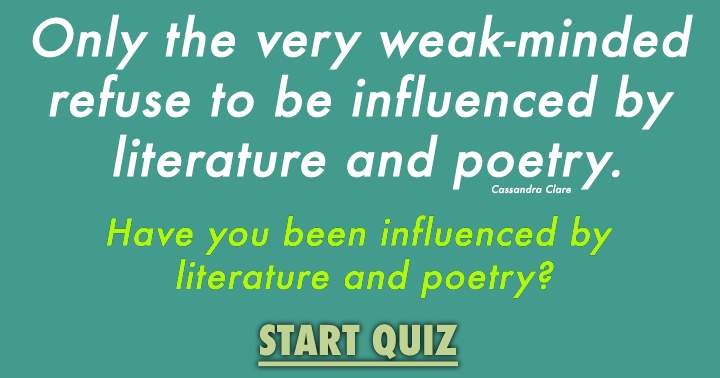 Banner for Literature Quiz