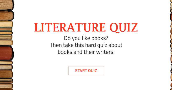 Very hard quiz about books and their writers!