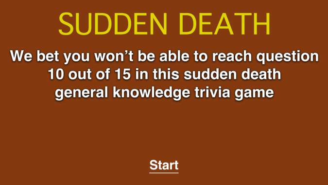 Sudden Death