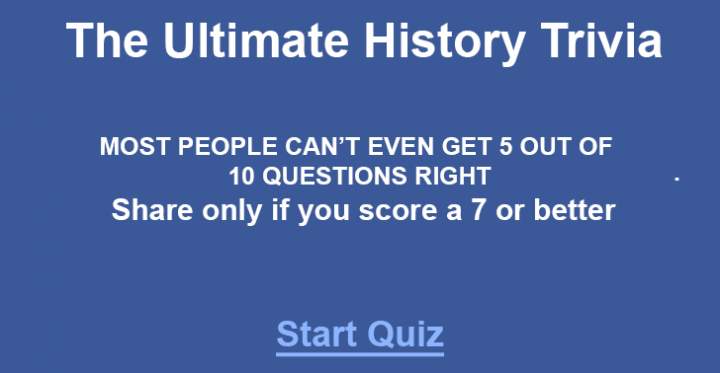 Banner for Ultimate History Trivia