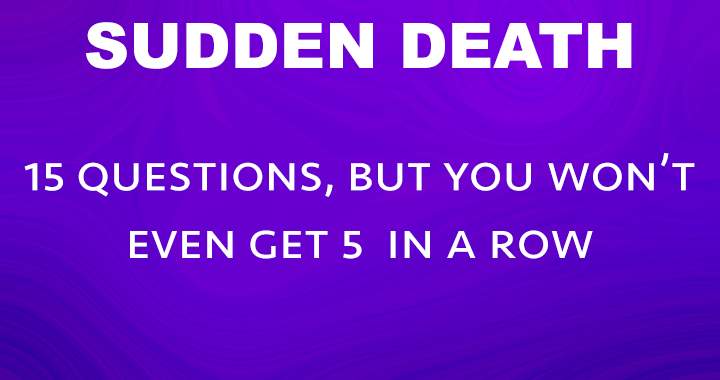 Banner for Sudden Death Quiz