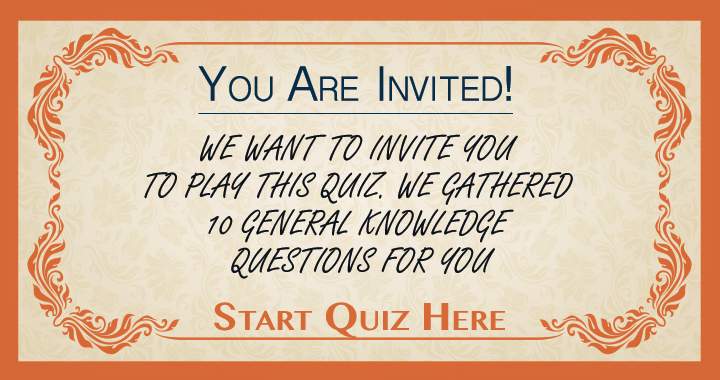 Banner for You are invited to play this quiz