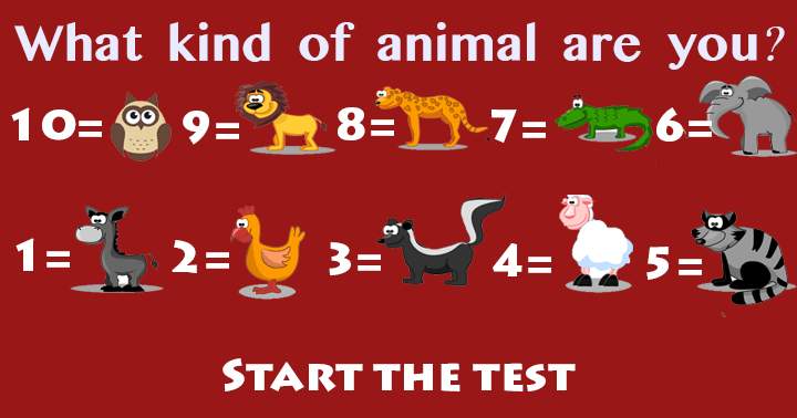 Banner for Test what kind of animal you are in this General Trivia Quiz