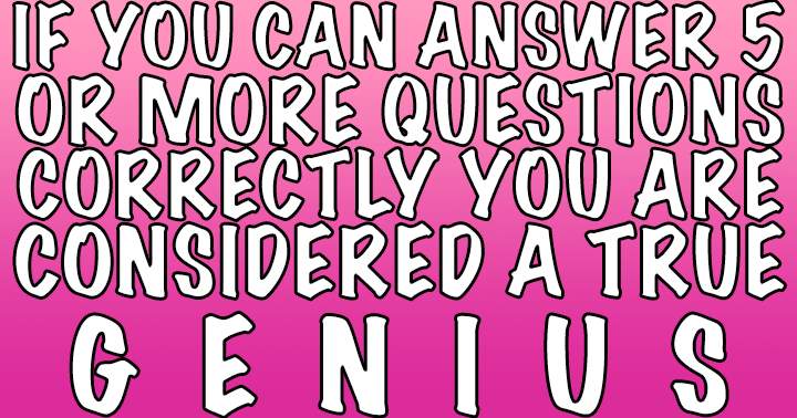 Banner for Are you a true genius?