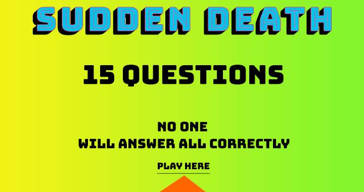 Banner for Sudden Death Quiz