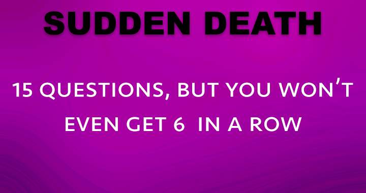 Banner for Sudden Death Quiz