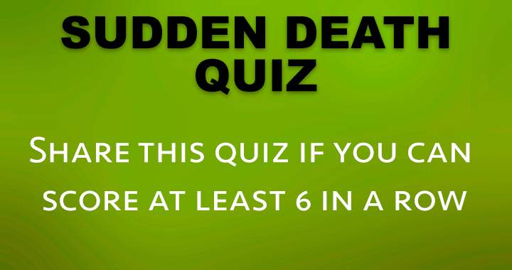 Banner for Sudden Death Quiz