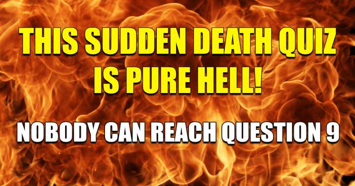 Banner for Sudden Death Quiz