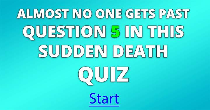 Banner for Sudden Death general knowledge quiz