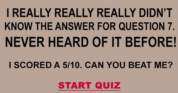 Banner for Do you know the answer for question 7