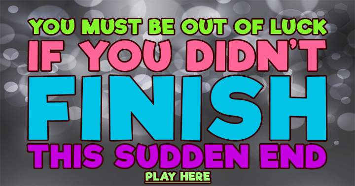 Banner for Sudden End Quiz