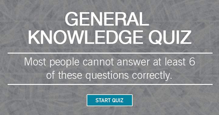 Banner for Most people cannot answer at least 6 of these questions