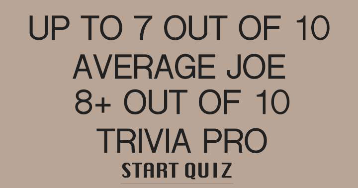 Banner for Are you a trivia pro?