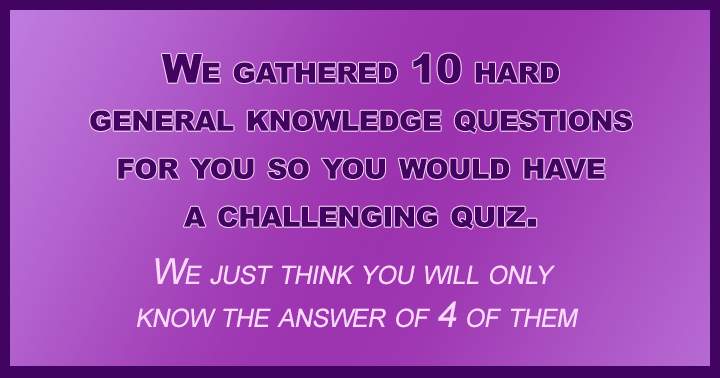 Banner for General Knowledge Quiz