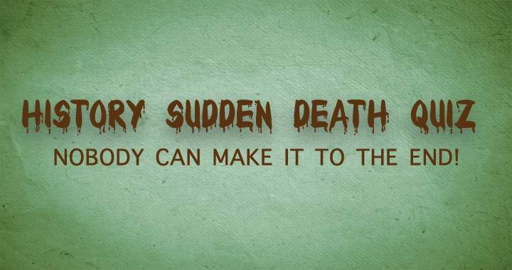 Banner for Sudden Death History Quiz