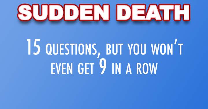 Banner for Sudden death quiz