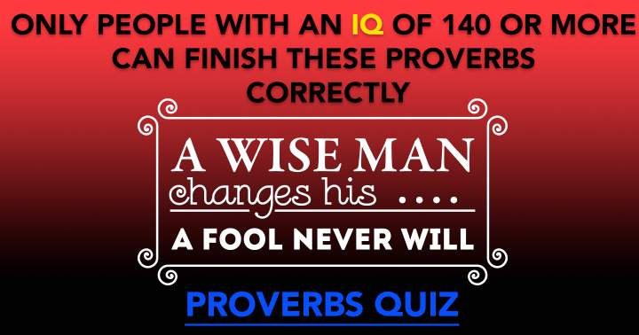 Banner for Proverbs Quiz