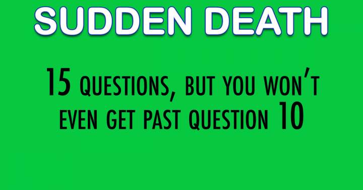 Banner for Sudden Death quiz