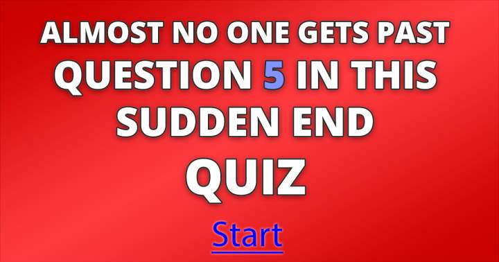 Banner for Mixed Sudden End Quiz