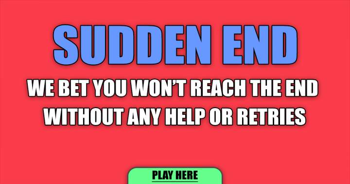 Banner for Sudden End Quiz