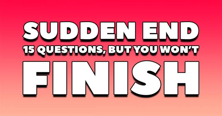 Banner for Sudden End Quiz