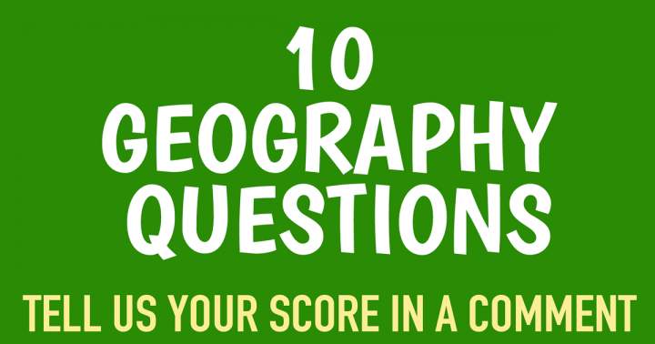 Banner for 10 geography questions