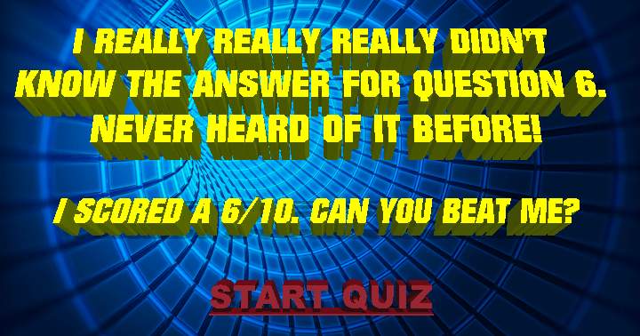 Banner for Do you know the answer to question 6?