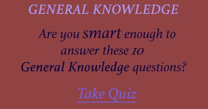 Banner for General Knowledge Quiz