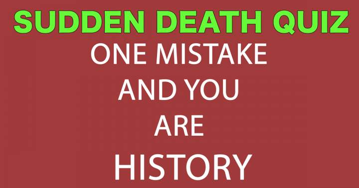 Banner for Sudden Death Quiz