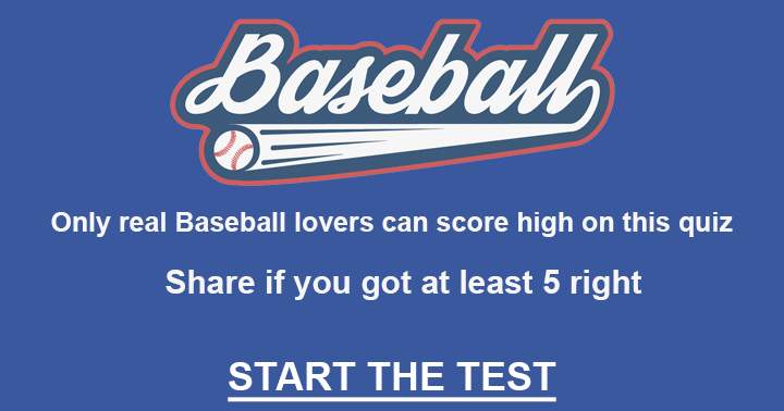 Banner for 10 questions for all the Baseball lovers