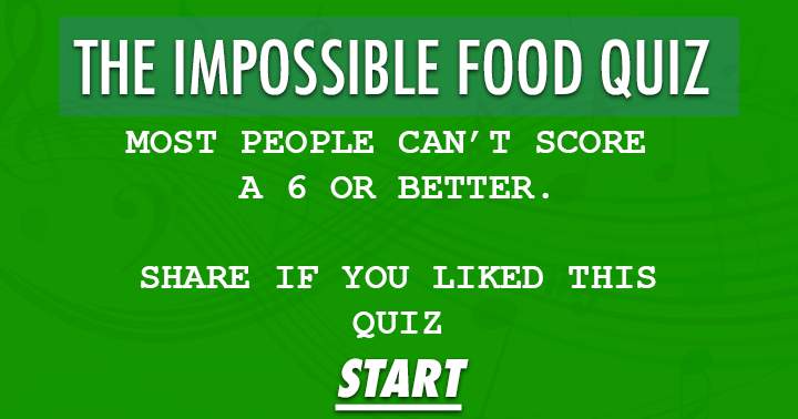 Banner for The Impossible Food Quiz.