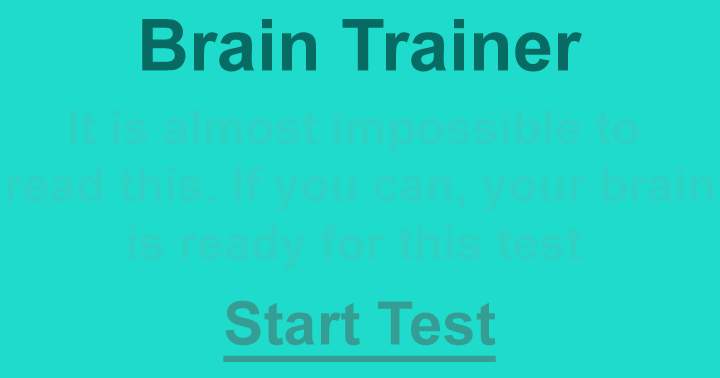 Banner for Brain Test