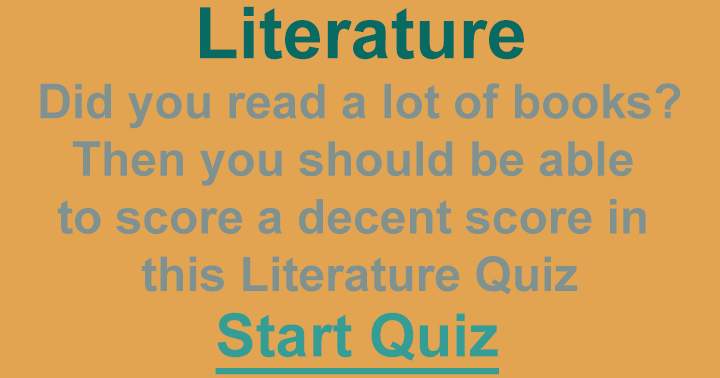 Banner for Literature Quiz