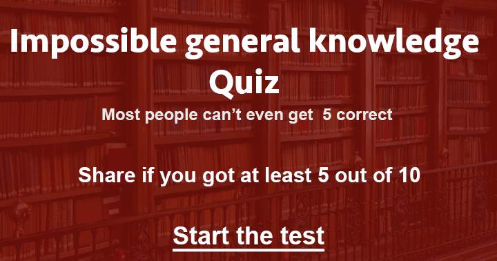 Banner for Very hard general knowledge quiz