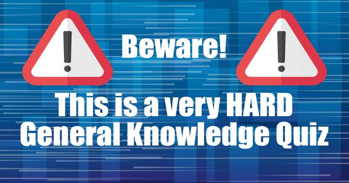 Banner for Very HARD Knowledge Quiz