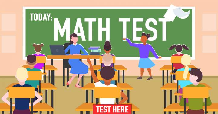 Banner for Math Test