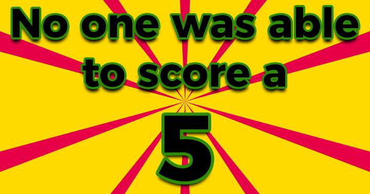 Banner for Are you able to score a 5+?